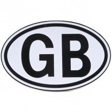 GB Plate Black On White