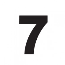 80mm Adhesive Registration 7 Black