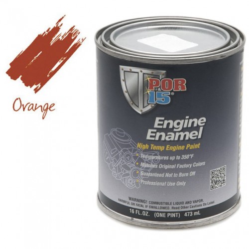 POR-15 Engine Enamel (Chevrolet Orange) 0.473 litre image #1