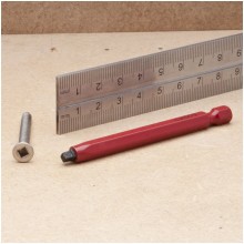 Robertson Driver Bit for No 4/5 Screws - 75mm long - Red