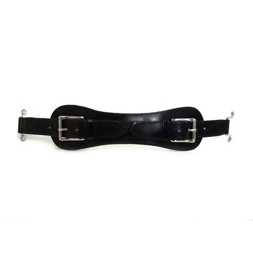 Retro Classic Jaguar XK Lined Bonnet Strap - Black