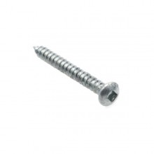 Robertson Screw No 3.5 Full Thread Pan Head Zinc - 30mm long. Sold as a packet of 200