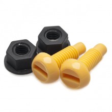 Numberplate Screws and Nuts - Yellow