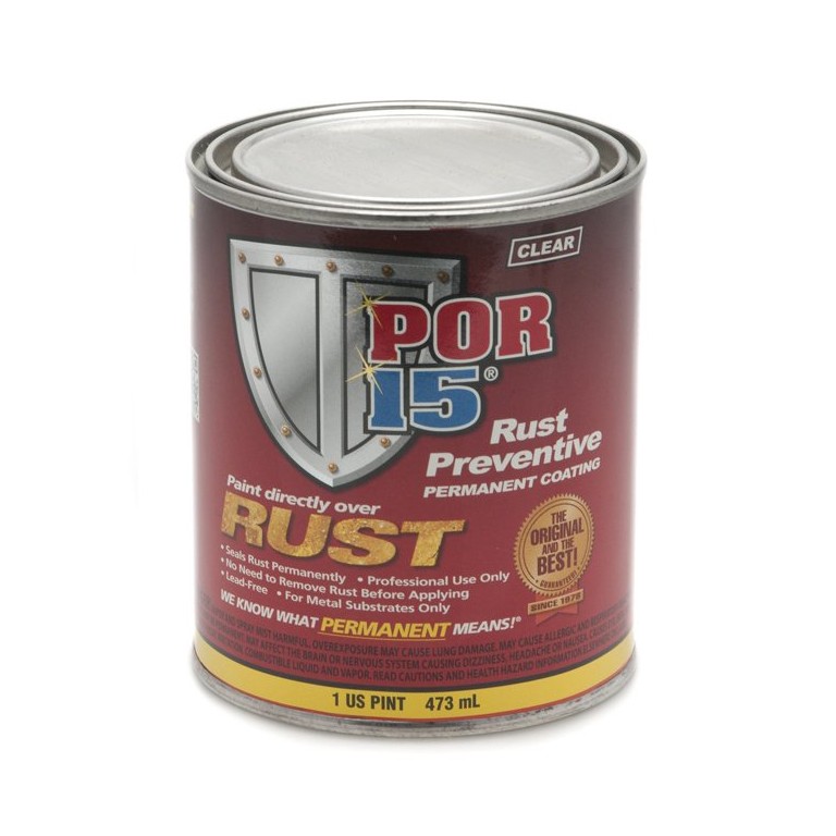 POR15 Black Rust Prevention Paint (473ml) US Pint