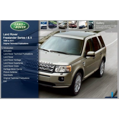 Original Technical Publications USB - Land Rover Freelander Series I & II 1998 to 2011 image #1