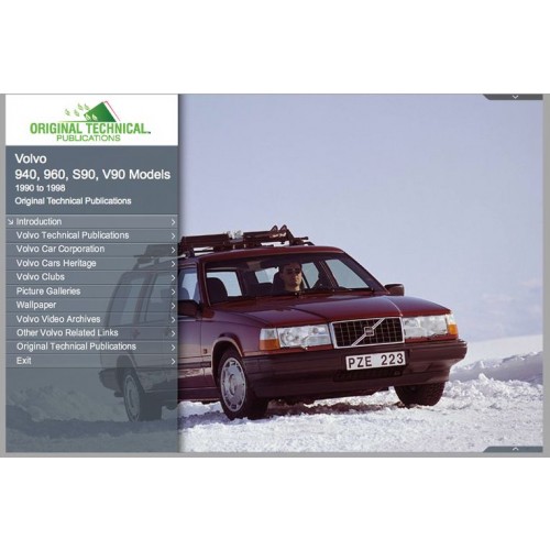 Original Technical Publications USB - Volvo 940 960 S 90 V90 Models- 1990 to 1998 image #1