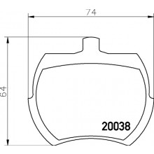 Brake Pad Set Disc Brake For Austin Mini I 1.0 09-1962 To 08-1969