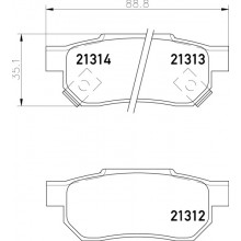 Brake Pad Set Disc Brake For Mg Mg Zr 105 06-1901 To 04-1905