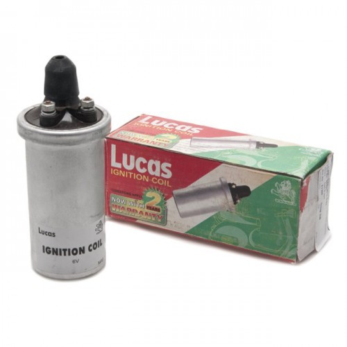 Lucas 6 volt Oil Filled Coil - Push In Lead image #1