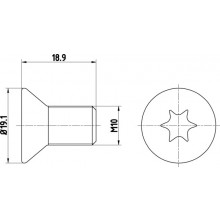 Bolt Brake Disc For Mini Mini (R50 R53) Cooper 06-1901 To 09-1906