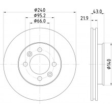 Brake Disc For Mg Mg Tf 115 03-1902 To 12-1909