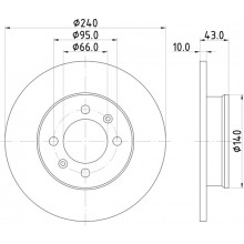 Brake Disc For Mg Mg Tf 115 03-1902 To 12-1909