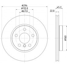 Brake Disc For Mini Mini (F55) Cooper S