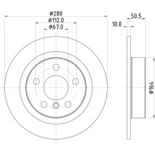 Brake Disc For Mini Mini (F55) Cooper S