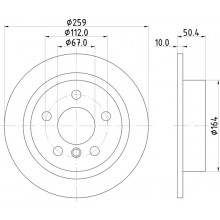 Brake Disc For Mini Mini (F55) Cooper