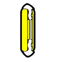 Continental Fuse 5 amp, Yellow. Supplied in packs of 50