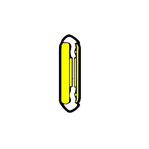 Continental Fuse 5 amp, Yellow. Supplied in packs of 3 image #1