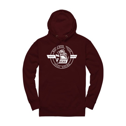 Lucas Lion Pullover Hoodie - Burgundy image #6