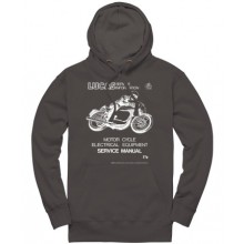 Lucas Motorcycle Service Manual Pullover Hoodie - Charcoal