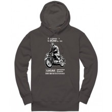 Lucas Motorcycle Spares Pullover Hoodie - Charcoal