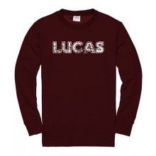 Lucas Distred S/Shrt in Burgundy