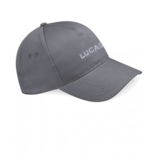 Lucas Text 5 Panel Cap - Graphite