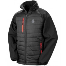 Lucas Flam. Jacket in Black/Red