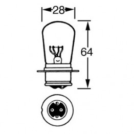Headlamp Bulb 50/40w