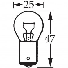 6v 18w Single Contact Bulb BA15s LLB316