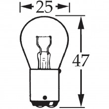 6v 21w Double Contact Bulb for Flashers BA15d LLB319
