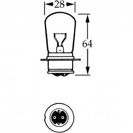 12v Bulb for BPF Foglamps 38w - Double Contact LLB326