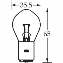 6v Bulb Double Contact Bosch/P100 45/40w LLB390