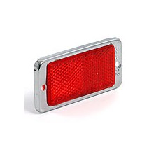 Red Rectangular Reflector 89 mm X 43 mm