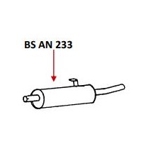 SILENCER AND TAIL PIPE for SPRITE MK3 (1964 - 1966)