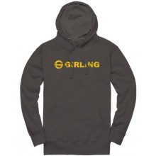 Girling Distressed Hoodie in Charcoal