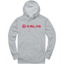 Girling Distressed Hoodie in Heather Grey