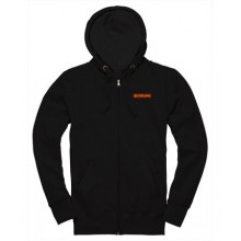 Girling Zip-Up Hoodie in Black