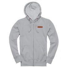 Girling Zip-Up Hoodie in Heather Grey