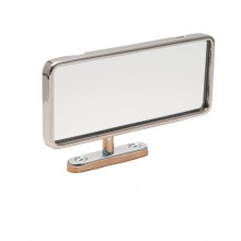 Dash Mounted Interior Mirror - Chrome with Rim