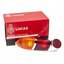 Lucas L687 Rear Lamp, Right and Left Hand Side, with Red and Amber lens