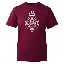 Lucas Flam. T-Shirt in Burgundy