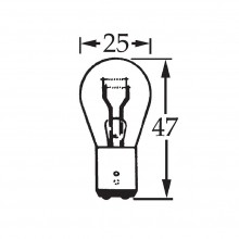 24v 18w Double Contact Bulb BA15d LLB338