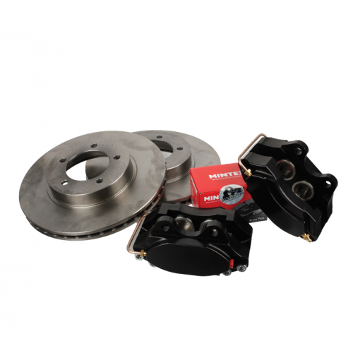 Brake Caliper Conversion Kit, 4 pot, Vented - Aluminium