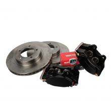 Brake Caliper Conversion Kit, 4 pot, Vented - Aluminium