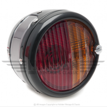 'Pork Pie' Rear Lamp/Flasher - Black