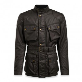 Belstaff Trialmaster Pro Waxed Jacket - Mahogany